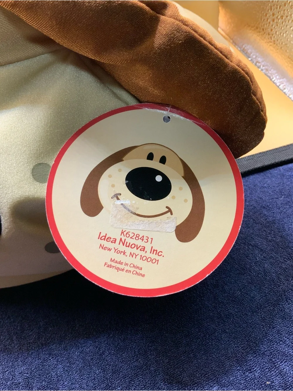 Vintage Idea Nova Brown Puppy Dog Micro Bead Stuffed Animal NEW (1244)